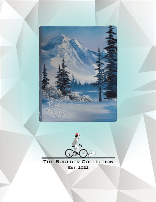 Bob Ross Winter Paradise 9 Pocket Zippered Binder