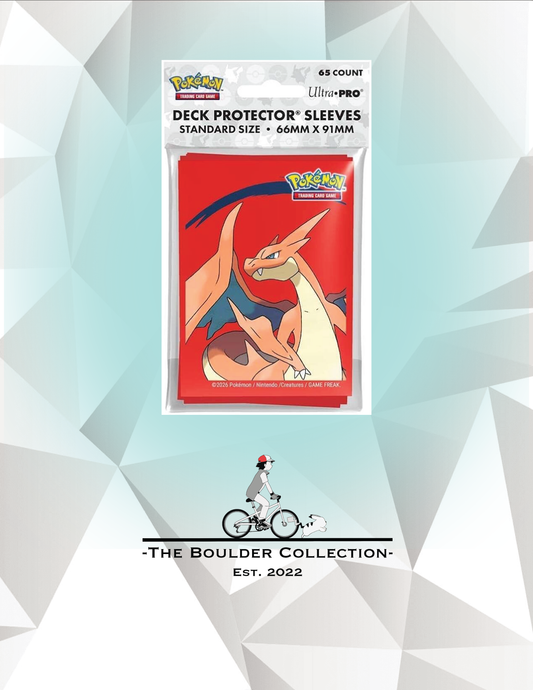 Pokemon Mega Charizard Y Standard Deck Protector (65-Pack) - Ultra Pro Card Sleeves
