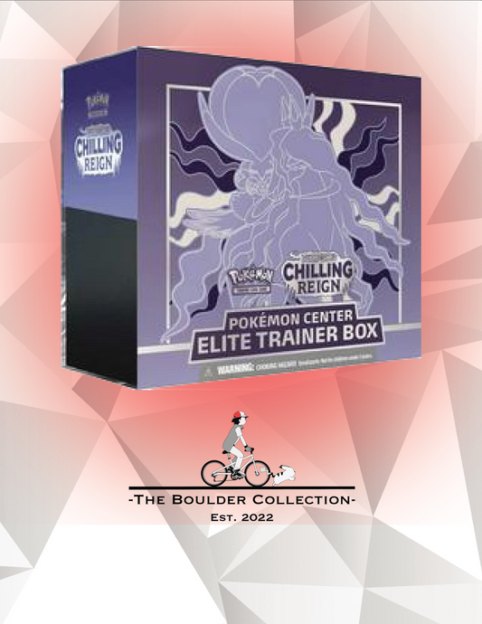 Pokemon TCG: Chilling Reign Shadow Rider (RIP ON BACK) Pokemon Center ETB