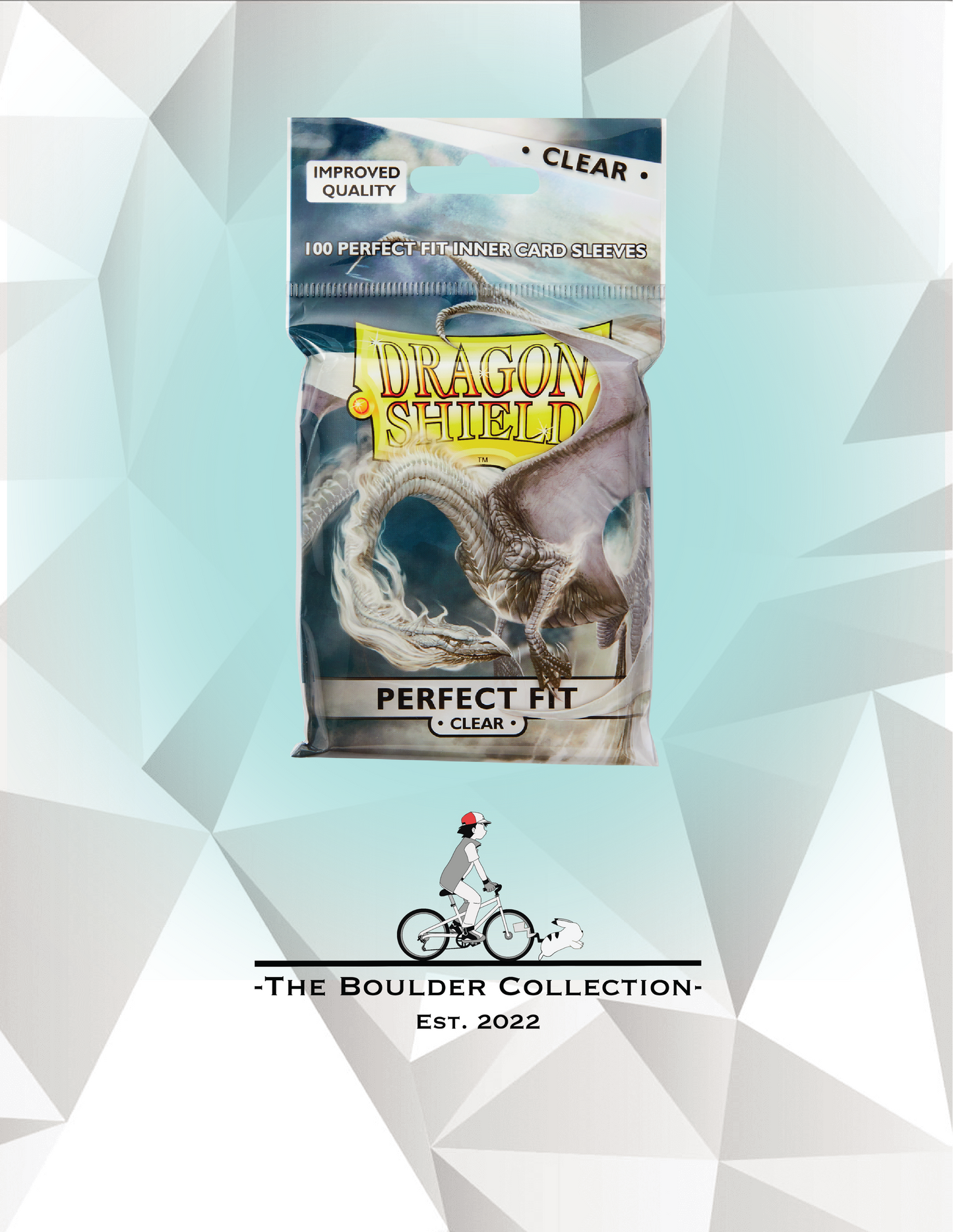 dragon shield clear card sleeves Dragon Shield Perfect Fit Clear Sleeves – The Boulder Collection Card Shop