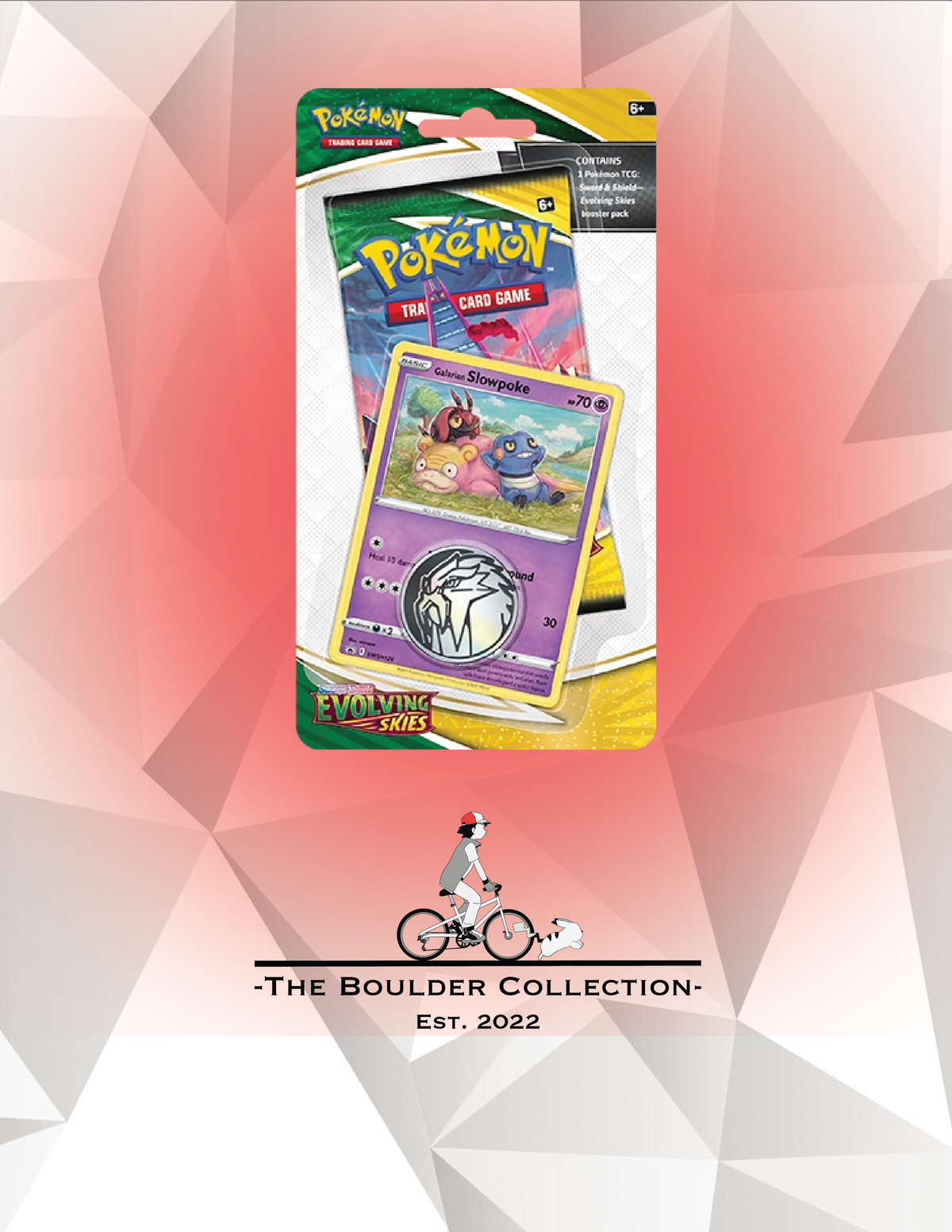 Pokemon TCG: Evolving Skies Single Pack Blister [Galarian Slowpoke]