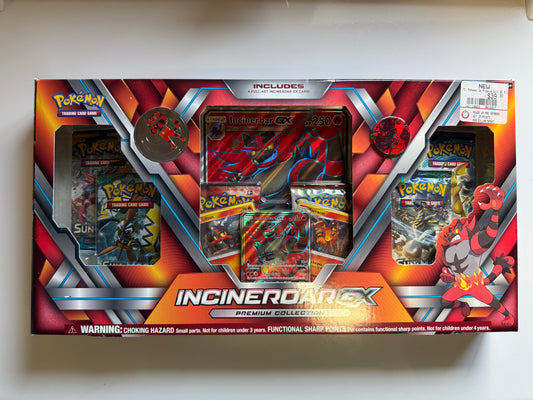 Pokemon TCG: Incineroar GX Premium Collection Box (See Product Photos)
