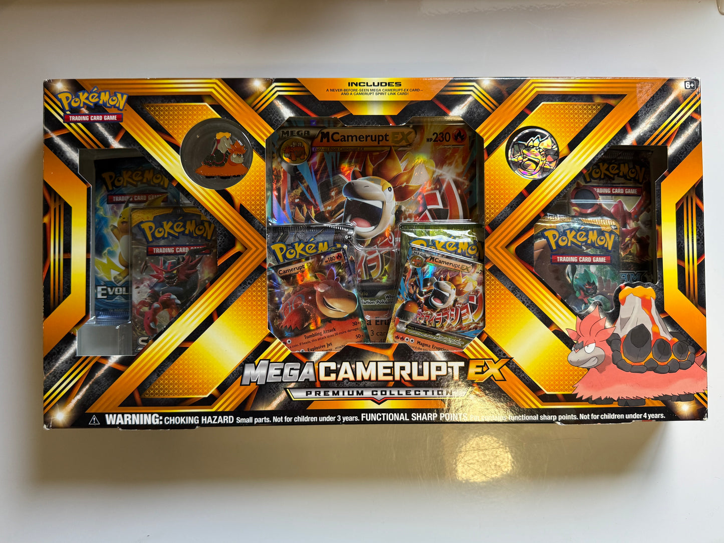 Pokemon TCG: Mega Camerupt EX Premium Collection Box (See Product Photos)