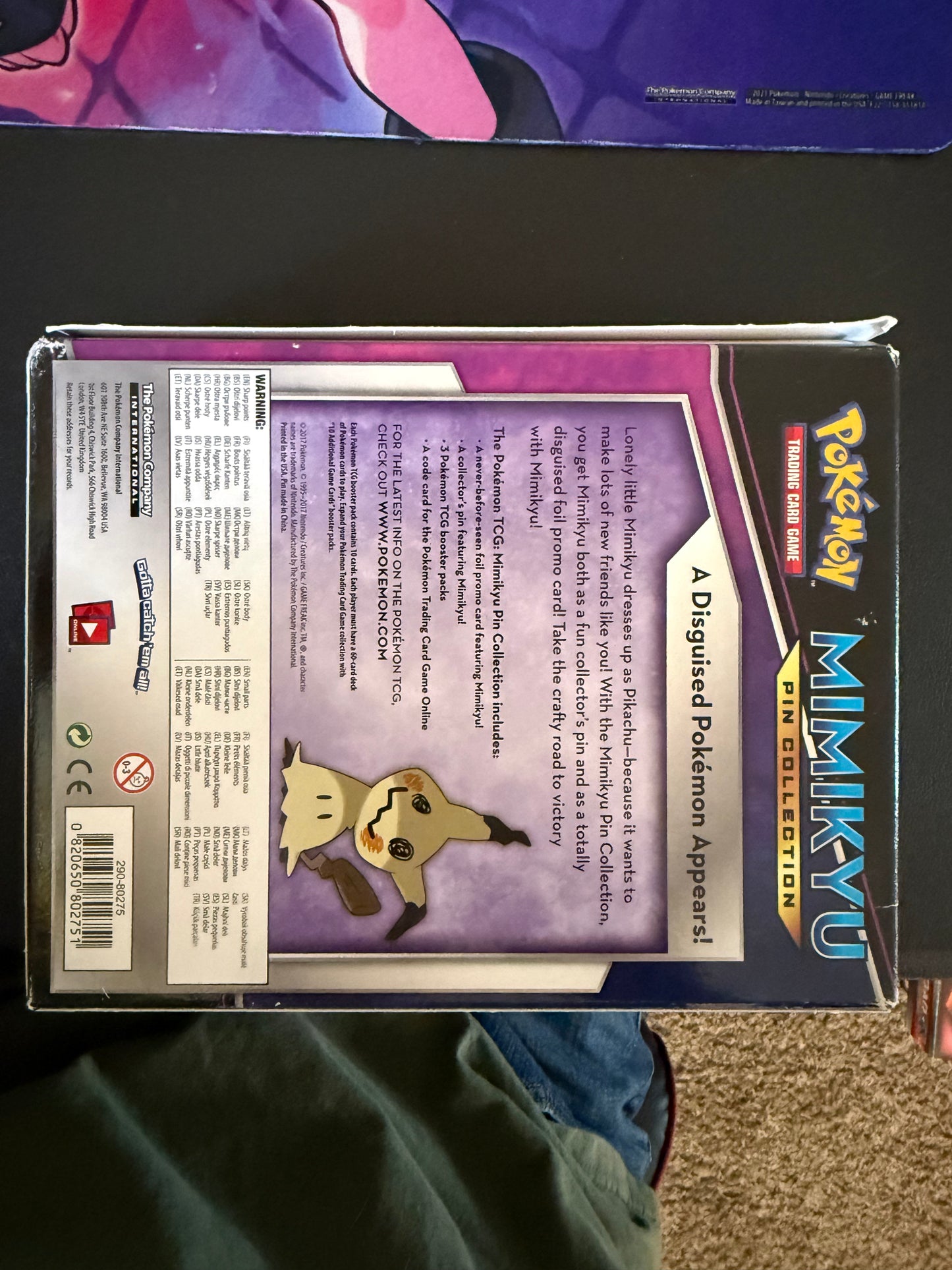 Pokemon TCG: Mimikyu Pin Collection Box (See Product Photos)