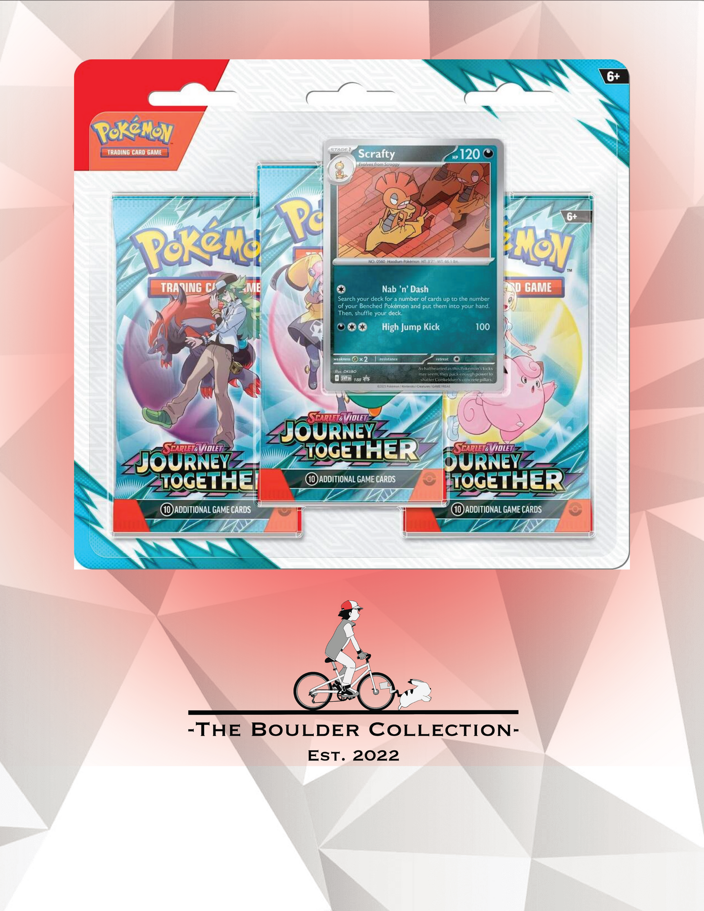 Pokemon TCG: Journey Together 3-Pack Blister