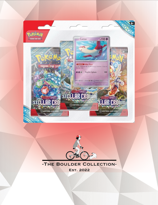 Pokemon TCG: Stellar Crown 3 Pack Blisters [Latias]