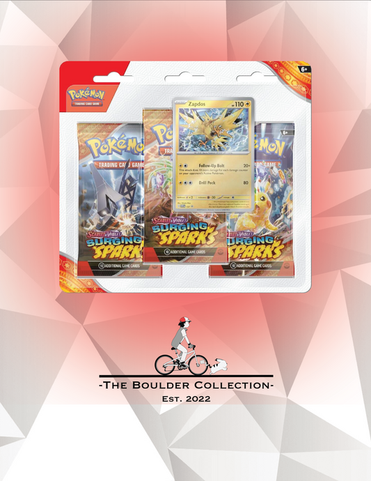 Pokemon TCG: Surging Sparks 3 Pack Blisters [Zapdos]