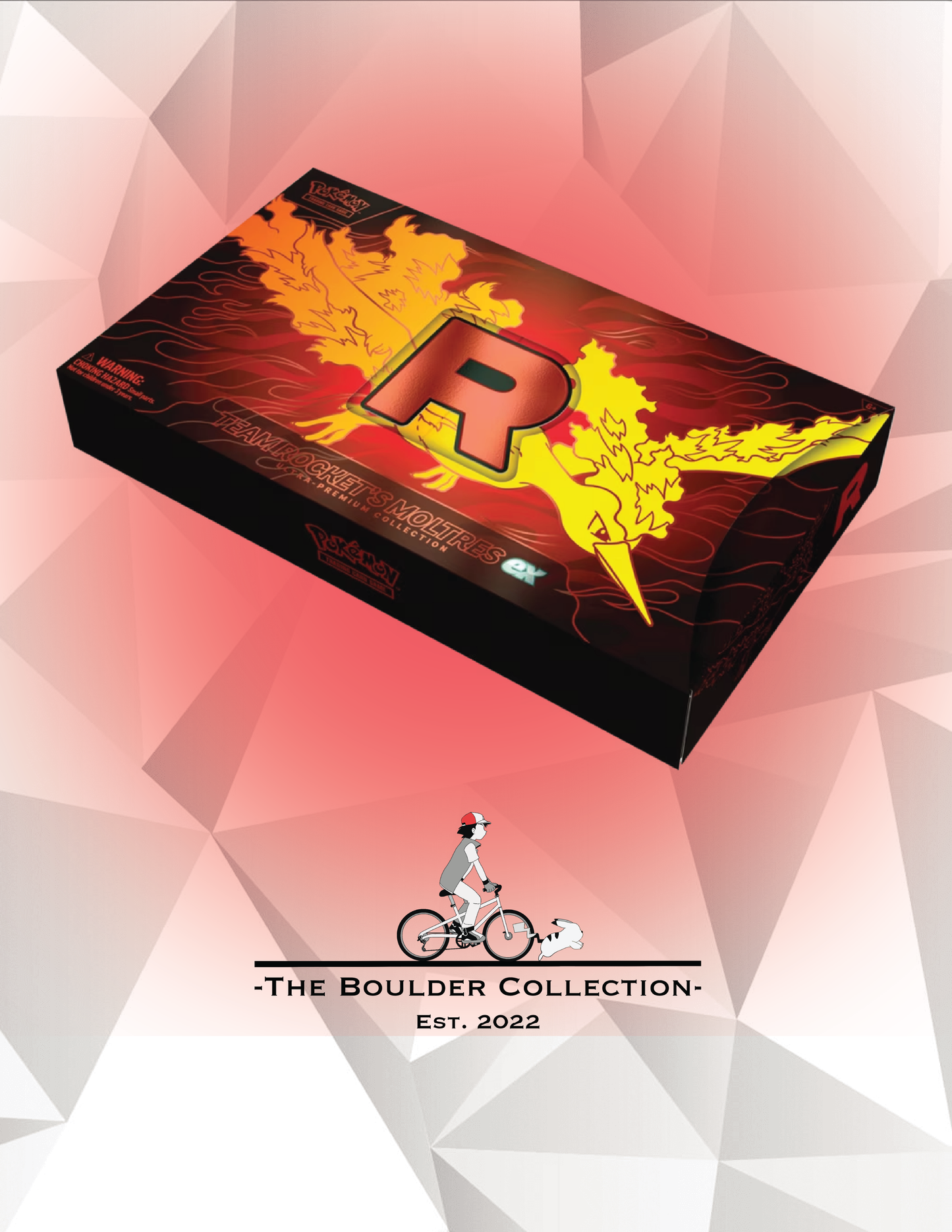 Pokemon TCG: (Small Rip) Team Rocket's Moltres UPC Box