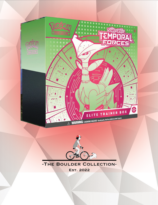 Pokemon TCG: Temporal Forces Iron Leaves ETB (Damaged/Rips in Plastic)