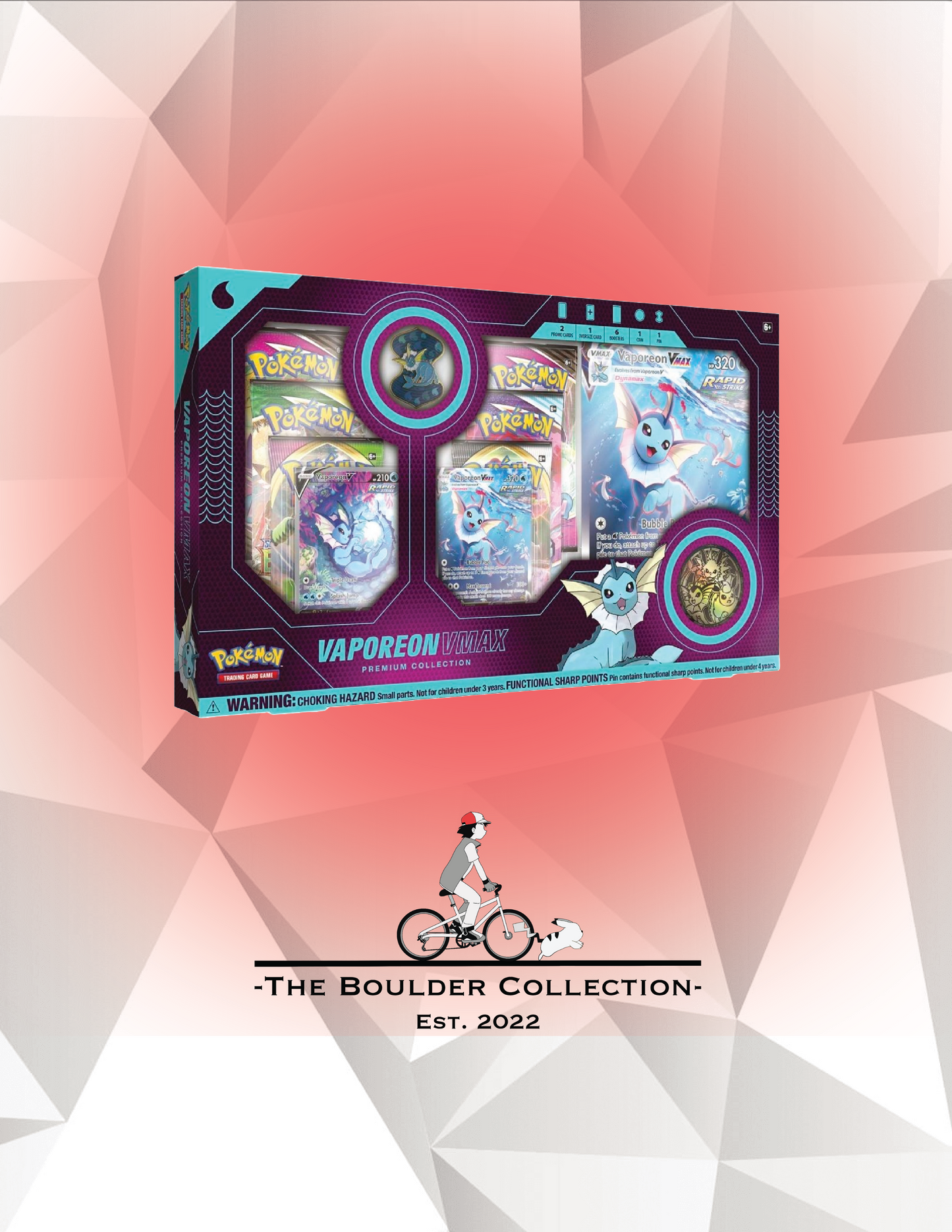 Pokemon TCG: Vaporeon VMAX Premium Collection Box