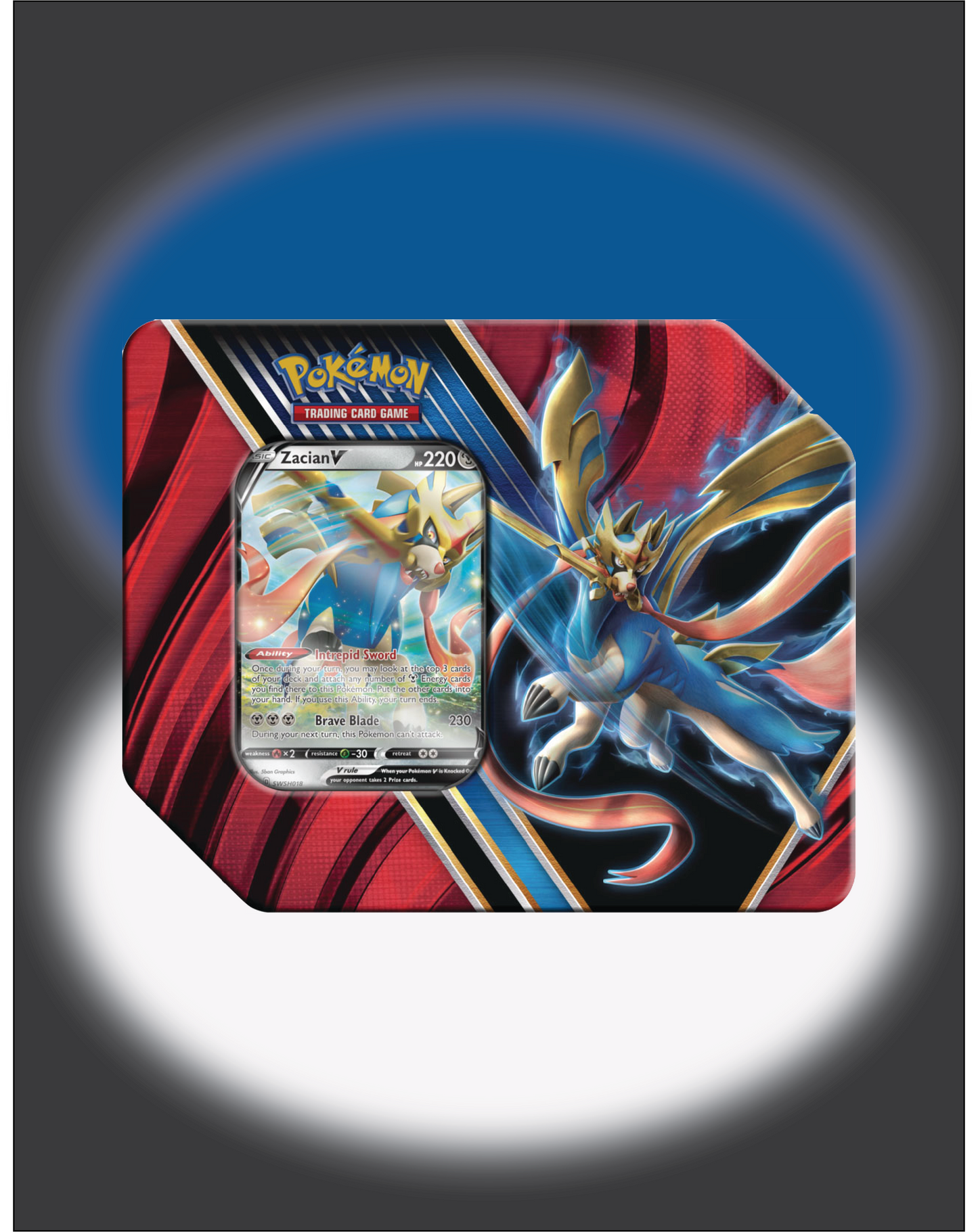 Pokemon TCG: Zacian V Legends of Galar Tin