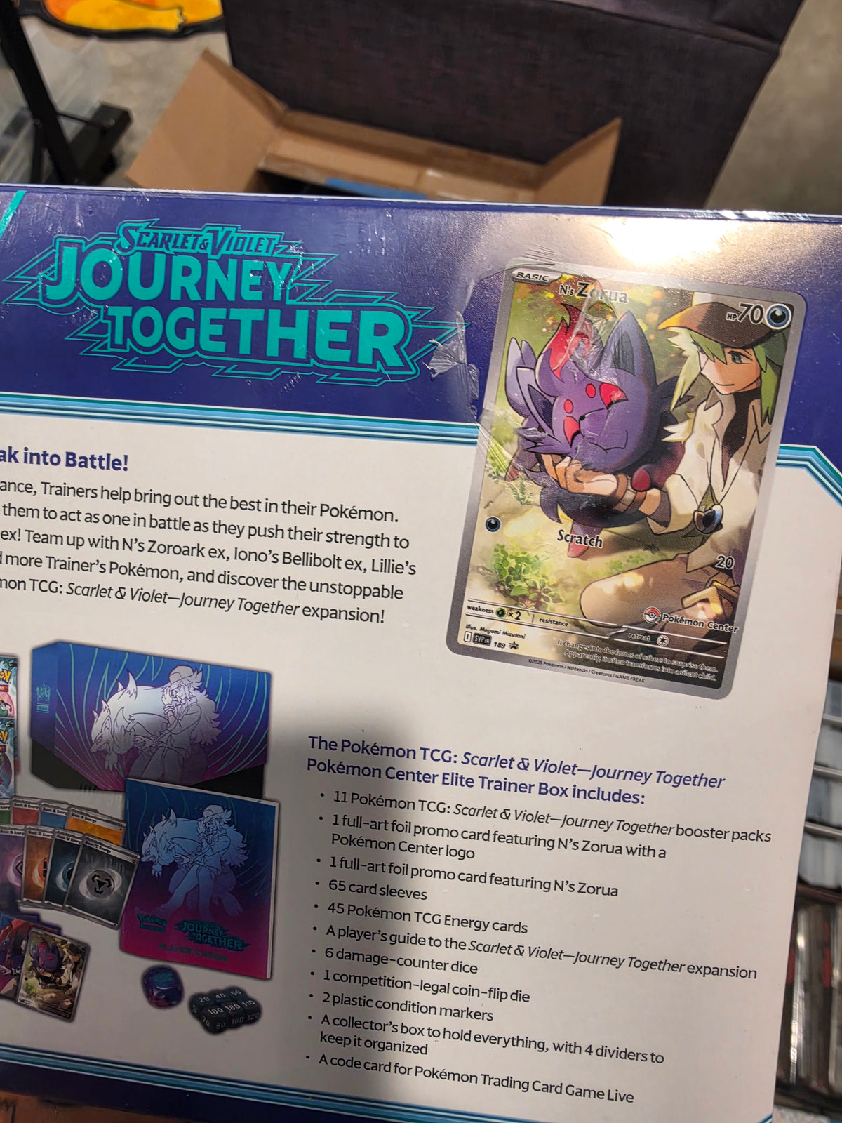Pokemon TCG: Journey Together Pokemon Center ETB (Rip on Back)